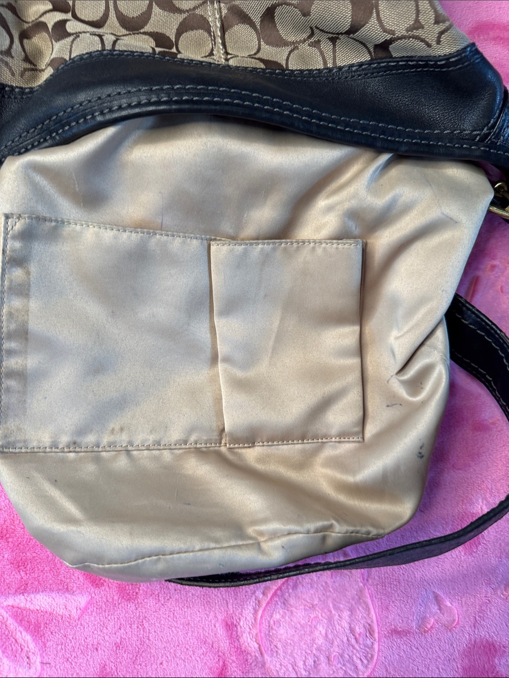 Coach Bleeker Canvas/Leather Duffel Bag - Thick Leather, Heavy Hardware - Picture 5 of 14